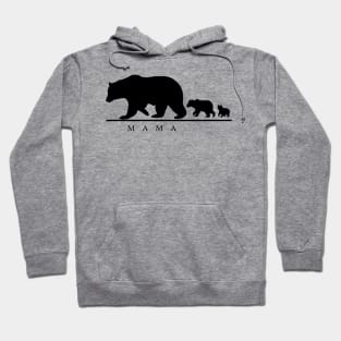 'Mama Bear and Two Cubs' Cool Bear Mom Gift Hoodie